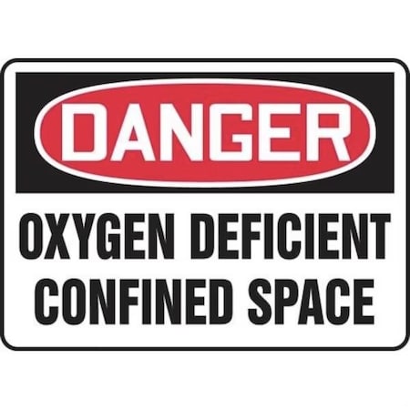 Accuform OSHA DANGER SAFETY SIGN OXYGEN MCSP022XT MCSP022XT